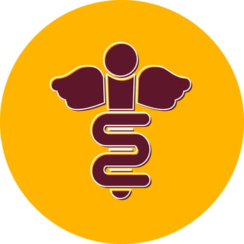 Rod Of Asclepius Vector Icon