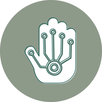 Wired Gloves Vector Icon