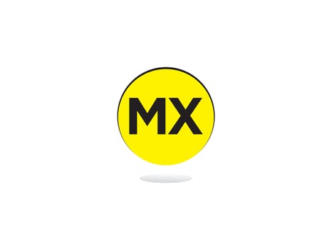 Minimal MX Logo Icon, Creative Mx Logo Letter Design For Business vector