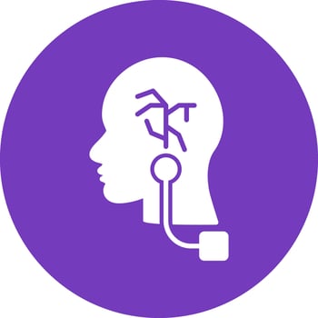 Vagus Nerve Stimulation Vector Icon