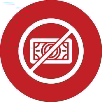 No Money Vector Icon