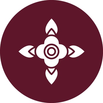 Blood Flower Vector Icon
