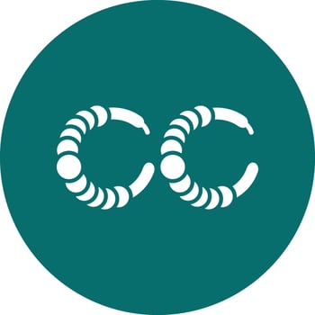 Hoop Earrings Vector Icon