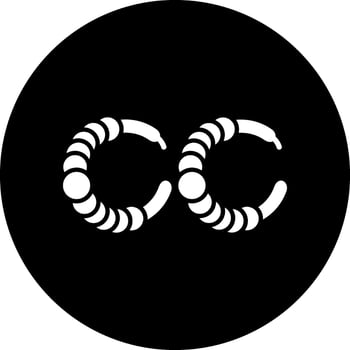 Hoop Earrings Vector Icon
