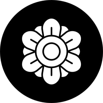 Dahlia Vector Icon