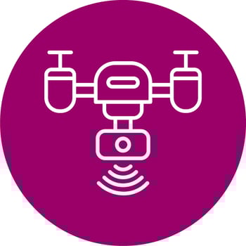 Smart Drone Vector Icon