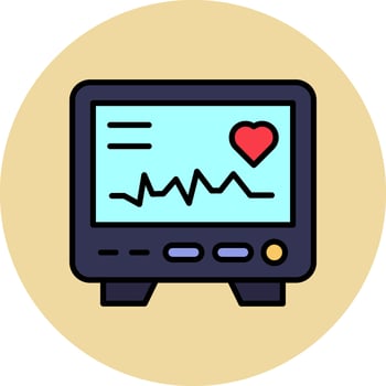 Electrocardiogram Vector Icon