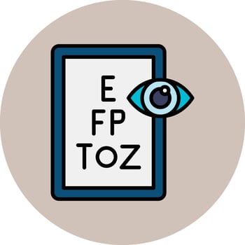 Eye Test Vector Icon