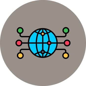 Global Network Vector Icon