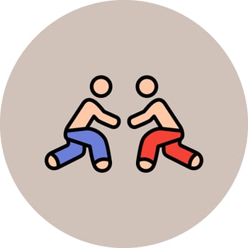 Wrestling Vector Icon
