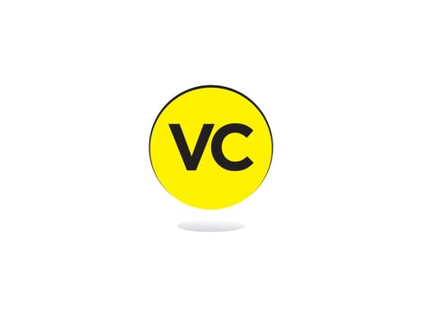 Monogram Vc Business Logo Icon, Initial Vc Cv Logo Letter Vector For You