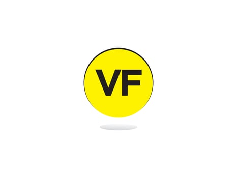 Monogram Vf Business Logo Icon, Initial Vf fv Logo Letter Vector For You