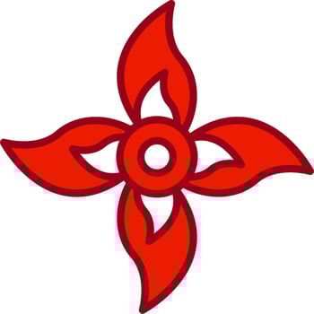 Plumeria Vector Icon