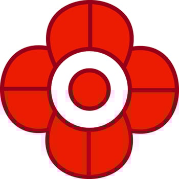 African Violet Vector Icon