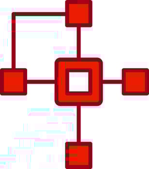 Clustering Vector Icon