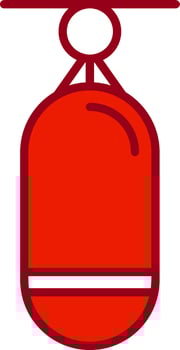 Boxing Bag Vector Icon