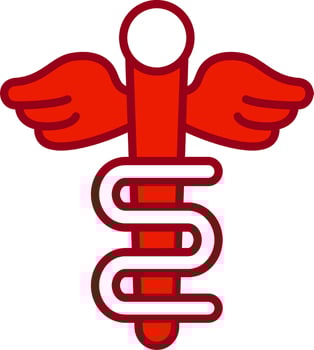 Rod Of Asclepius Vector Icon