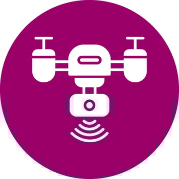 Smart Drone Vector Icon