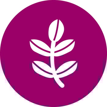 Red Ginger Alpinia Vector Icon
