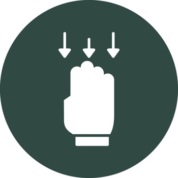 Swipe Down Vector Icon