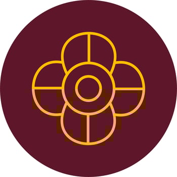 African Violet Vector Icon