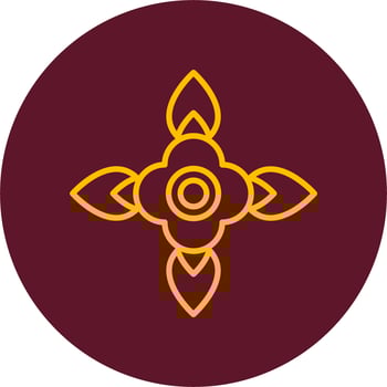Blood Flower Vector Icon