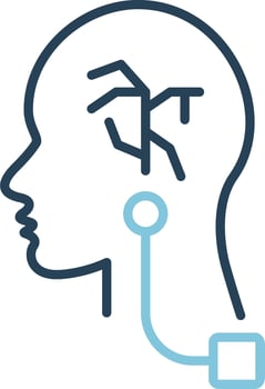 Vagus Nerve Stimulation Vector Icon