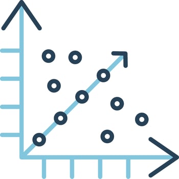 Regression Vector Icon