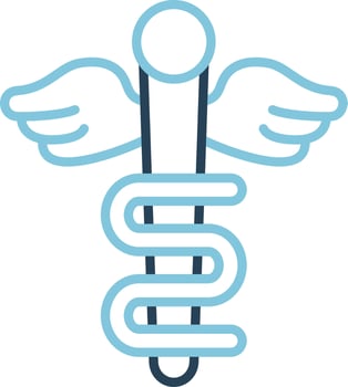 Rod Of Asclepius Vector Icon