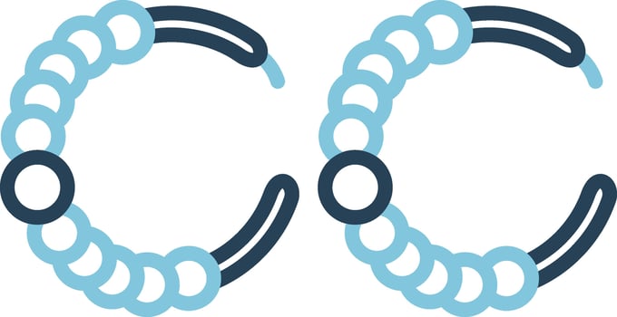 Hoop Earrings Vector Icon