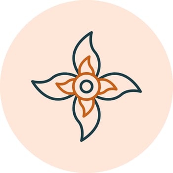 Plumeria Vector Icon