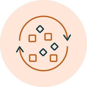 Unstructured Data Vector Icon
