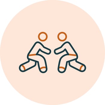 Wrestling Vector Icon