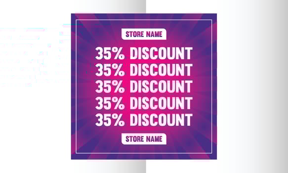 Promotional Social Media Post vector