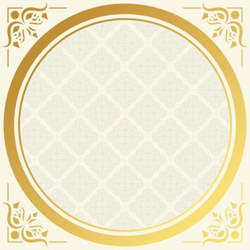 Blank background of luxurious gold ornaments vector
