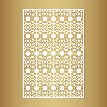 seamless cut mandala decorative pattern template vector