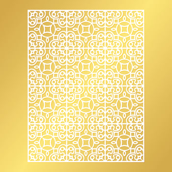 seamless cut mandala decorative pattern template vector