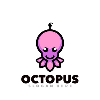 Octopus design template vector
