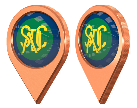 Southern African Development Community, SADC Location Icon Flag, Isolated with Different Angled, 3D Rendering png