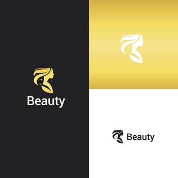 Female beauty symbol design vector