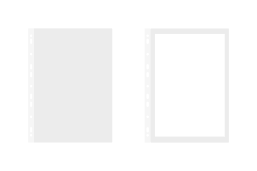 Sheet plastic protector, clear folder file. Punched pocket sheet mockup empty a4. png