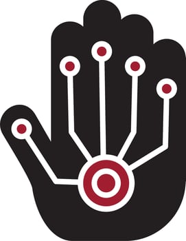 Wired Gloves Vector Icon