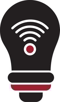 Smart Bulb Vector Icon