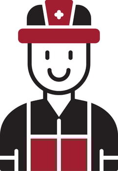 Firefighter Vector Icon