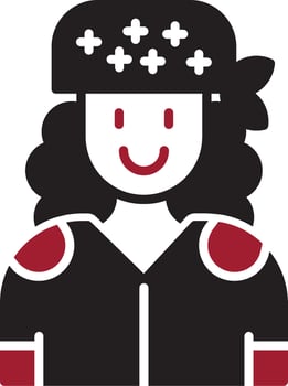 Biker Vector Icon