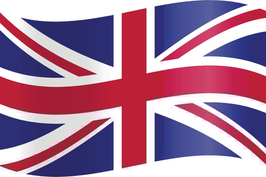 vector illustration of United Kingdom flag