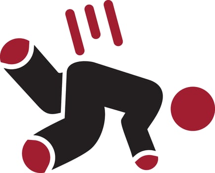 Falling Down Vector Icon
