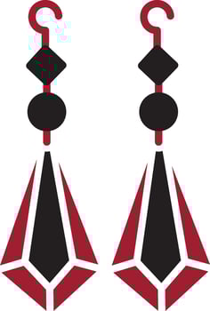Earrings Vector Icon