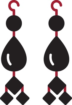 Earrings Vector Icon