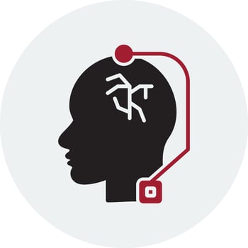Deep Brain Stimulation Vector Icon